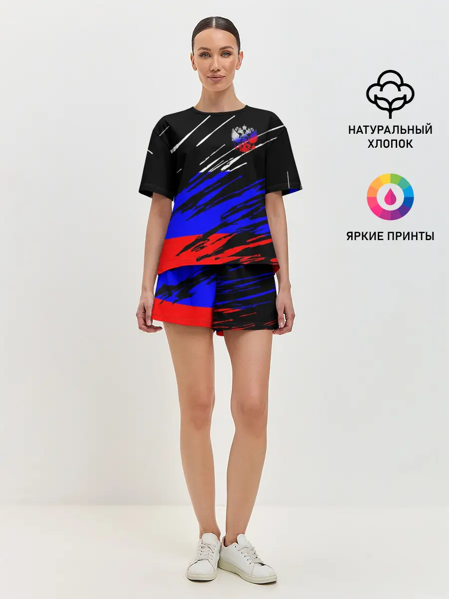 Женская пижама с шортами / Русский Стиль