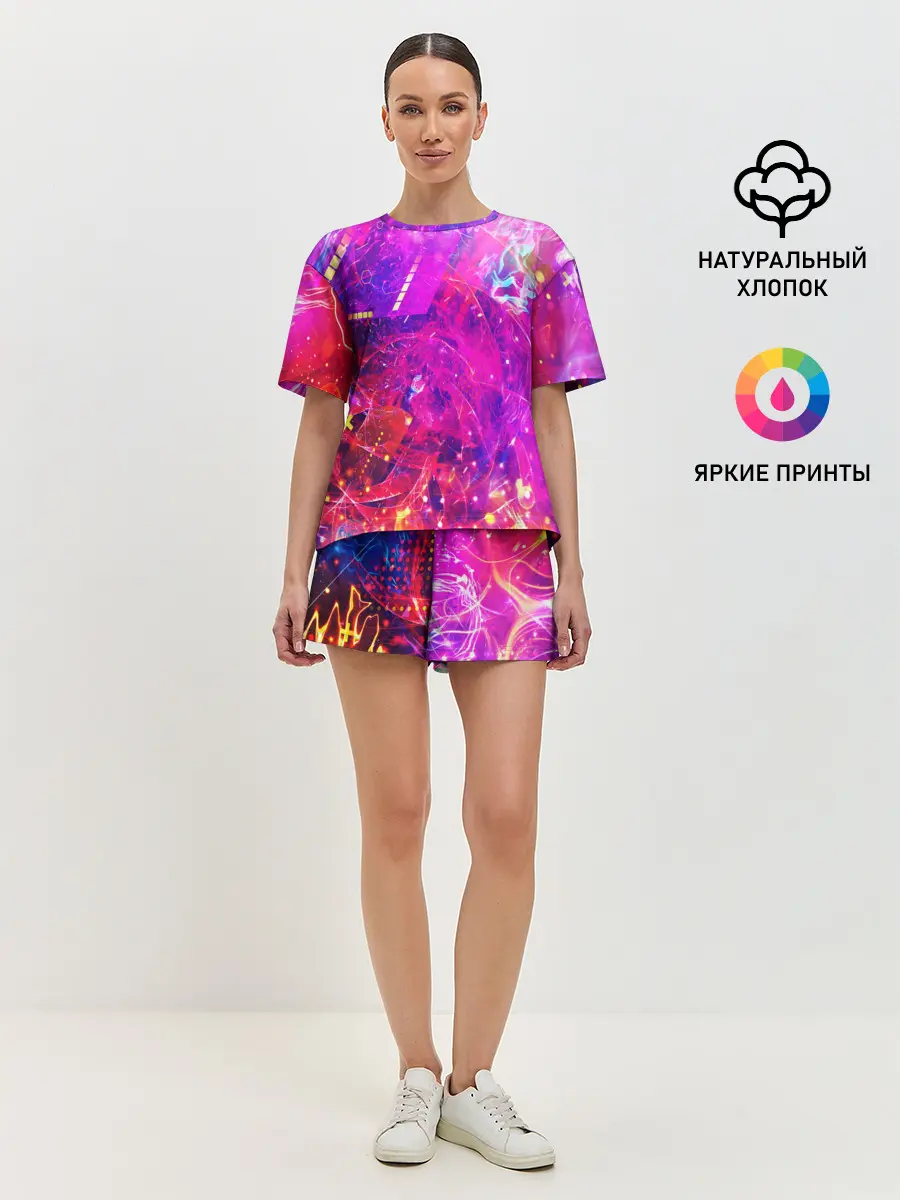 Женская пижама с шортами / ABSTRACT