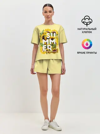Женская пижама с шортами / Лето