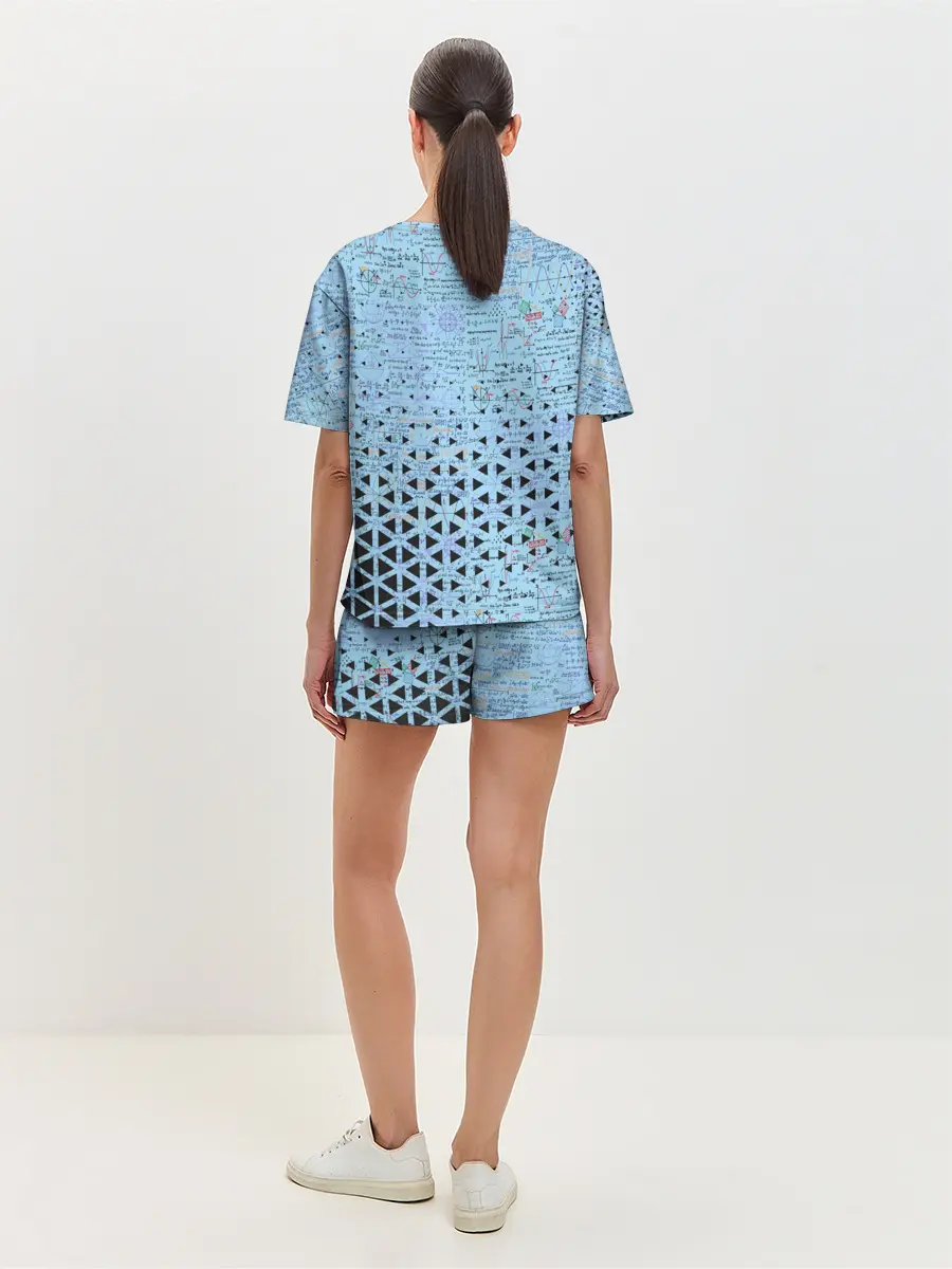 Женская пижама с шортами / Математика