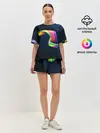 Женская пижама с шортами / OPTICAL ABSTRACT