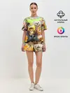 Женская пижама с шортами / КОТЫ