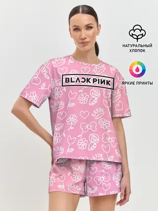 Женская пижама с шортами / BlackPink