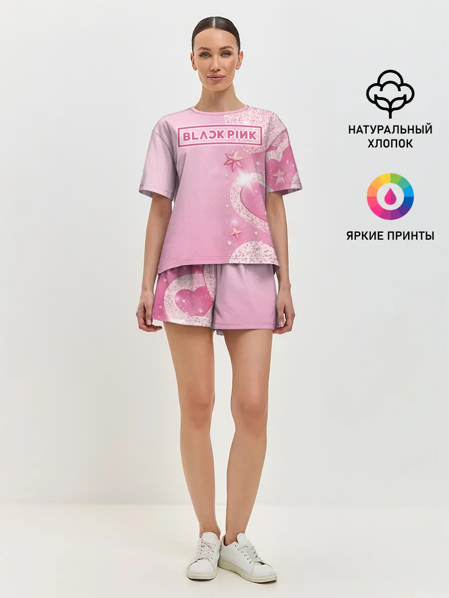 Женская пижама с шортами / BlackPink