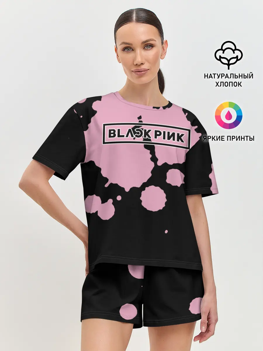 Женская пижама с шортами / BlackPink