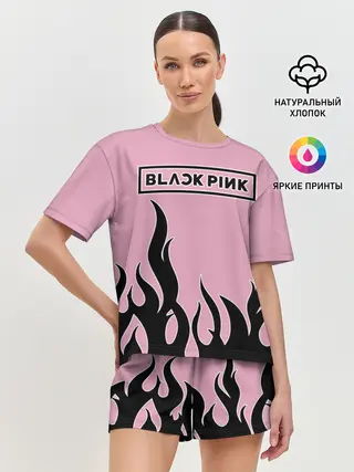 Женская пижама с шортами / BlackPink