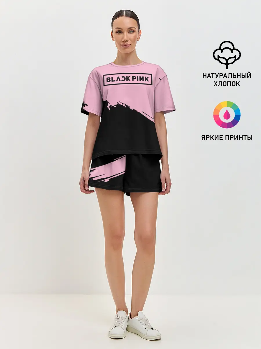 Женская пижама с шортами / BlackPink