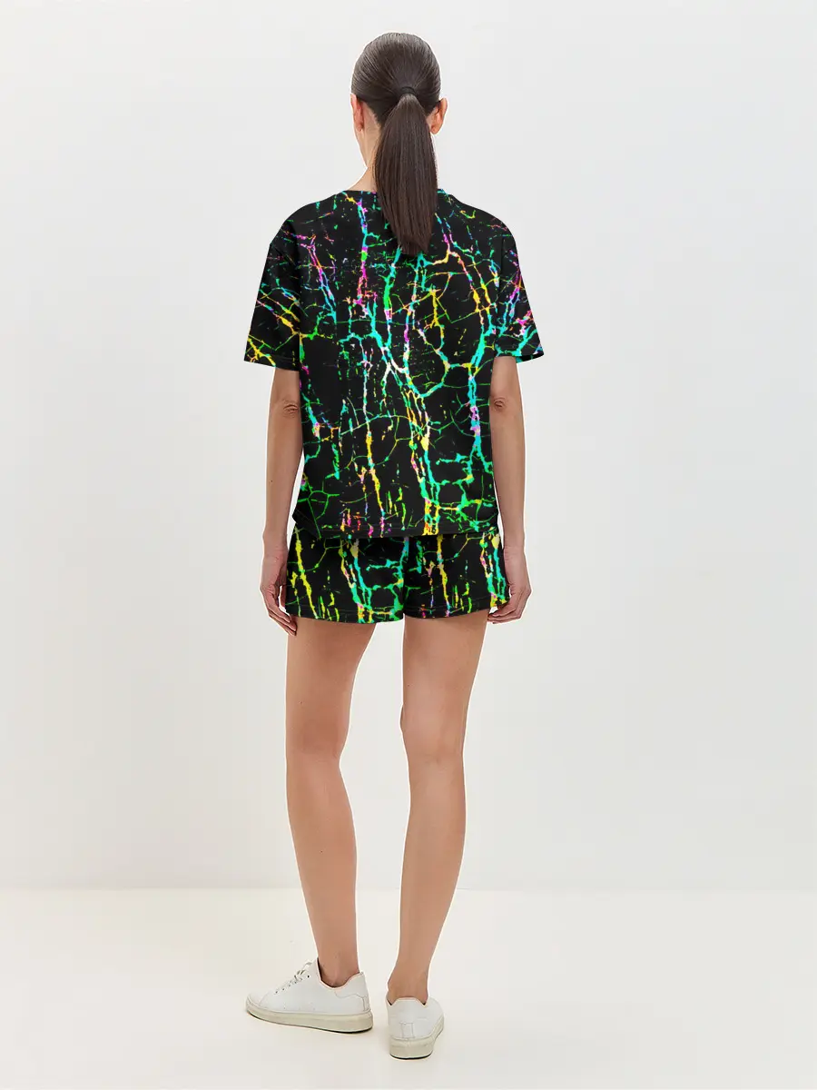 Женская пижама с шортами / Текстура