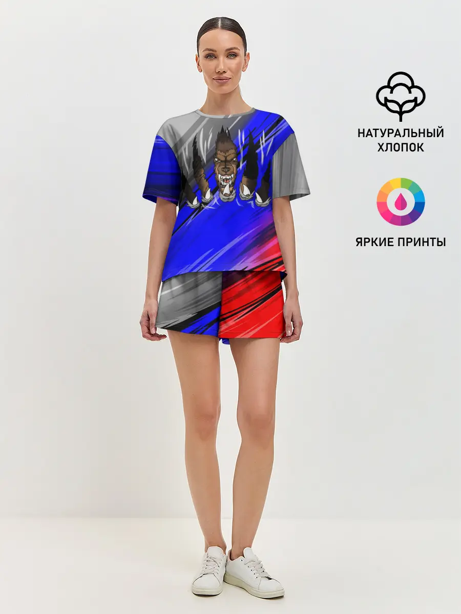 Женская пижама с шортами / Русский Медведь