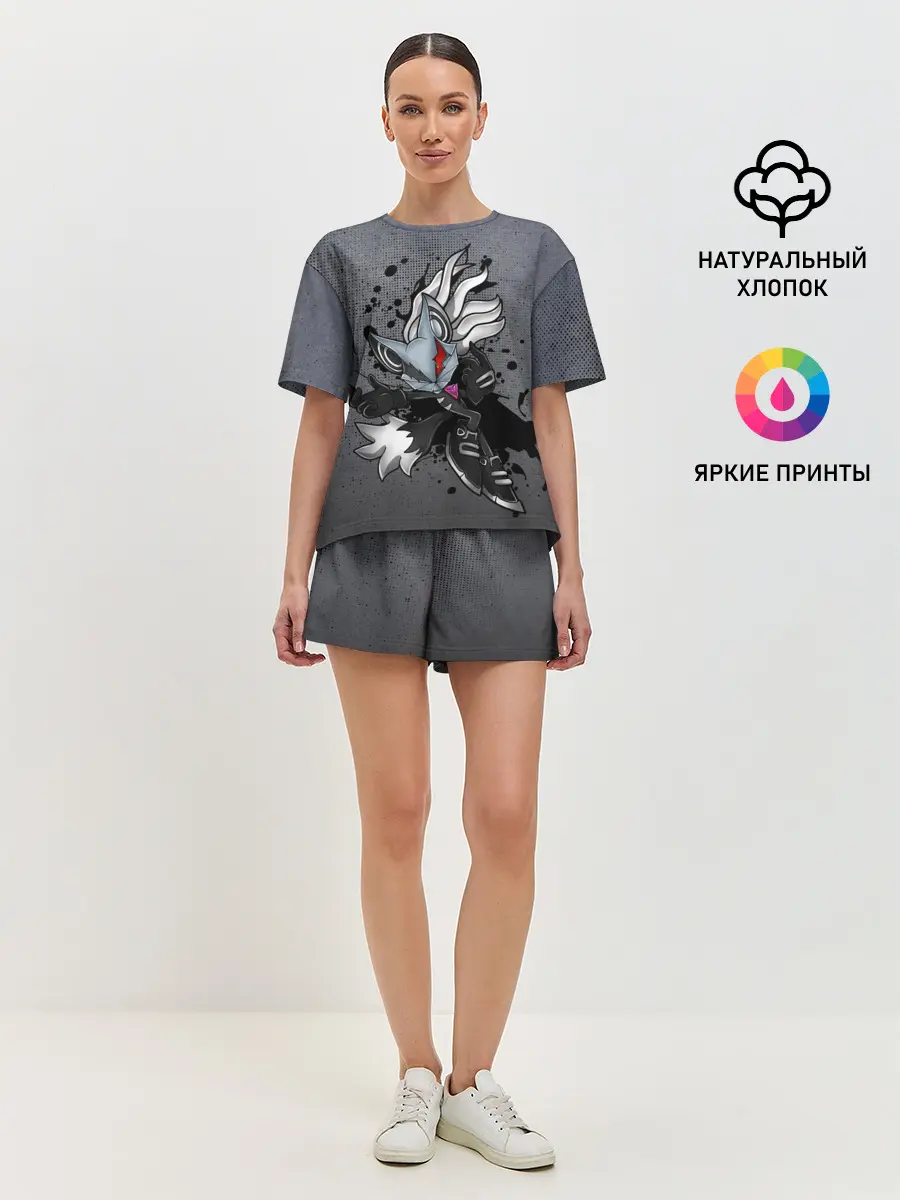 Женская пижама с шортами / Cat Sonic