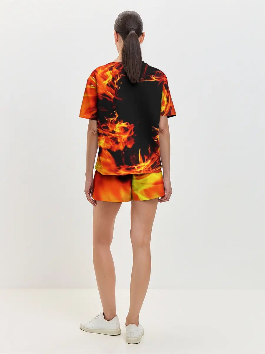 Женская пижама с шортами / ОГОНЬ | FIRE