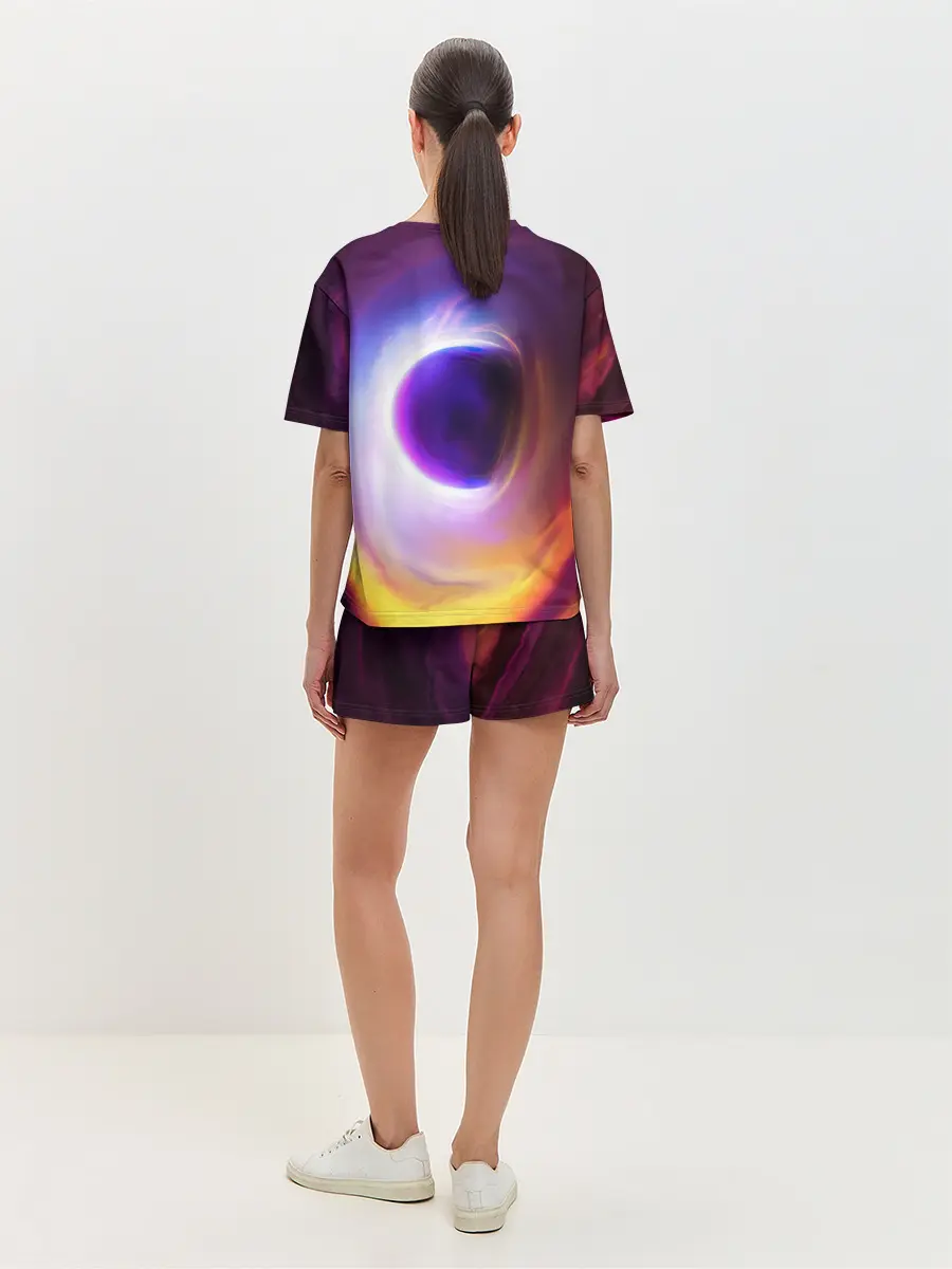 Женская пижама с шортами / ЧЁРНАЯ ДЫРА