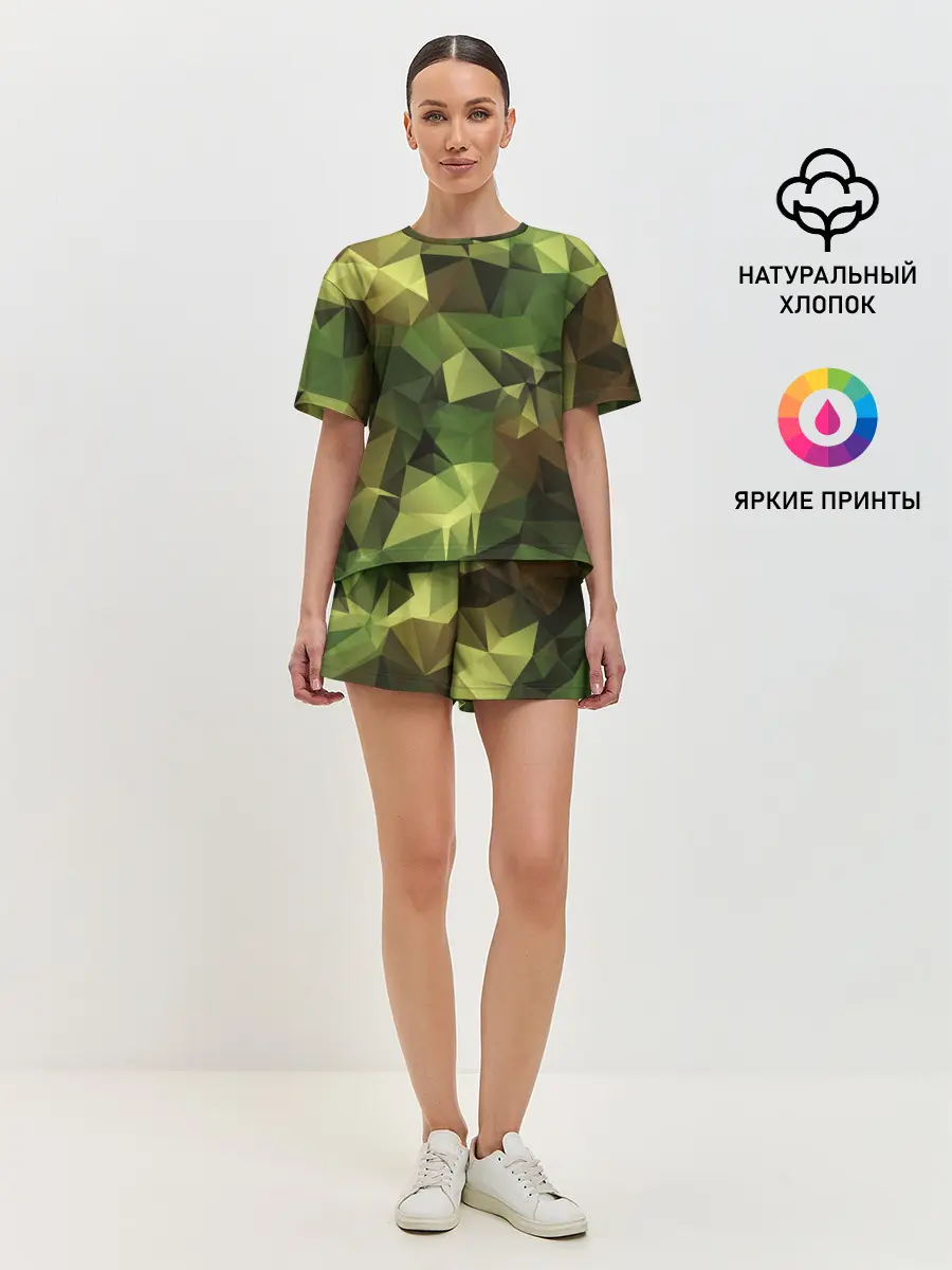Женская пижама с шортами / МИЛИТАРИ