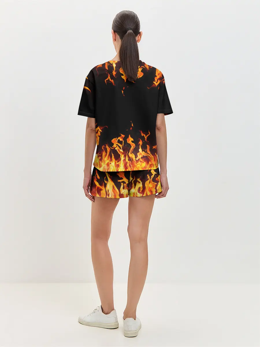 Женская пижама с шортами / FIRE | ОГОНЬ