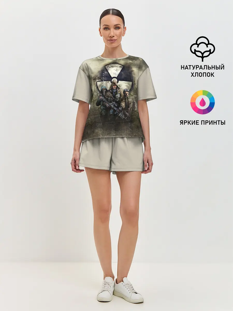 Женская пижама с шортами / ЧИСТОЕ НЕБО