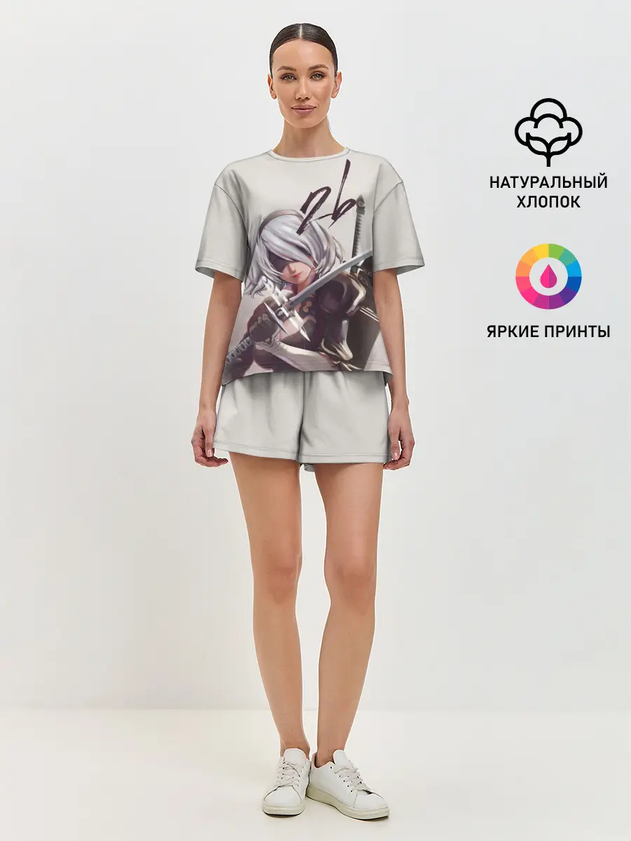 Женская пижама с шортами / 2b