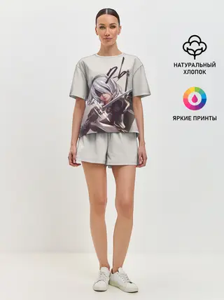 Женская пижама с шортами / 2b