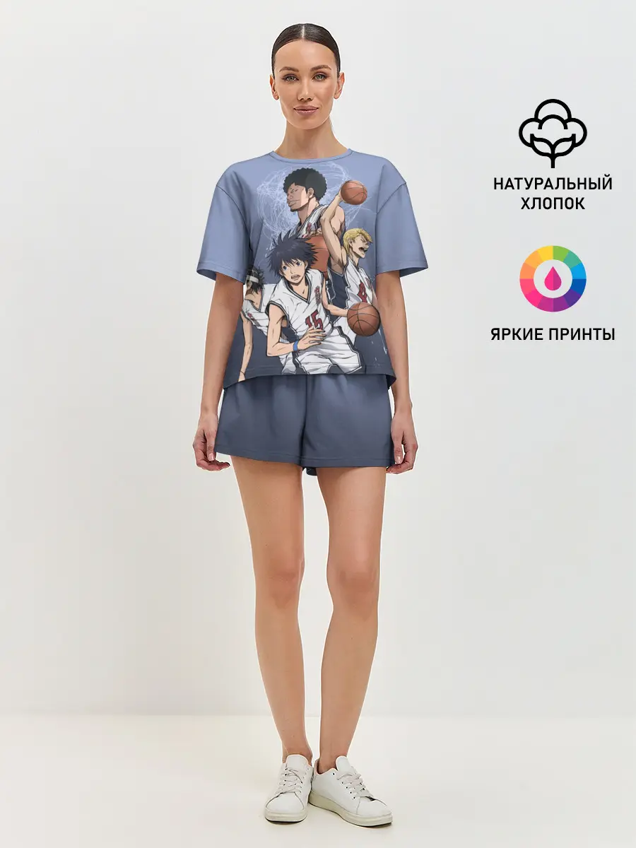 Женская пижама с шортами / команда мечты