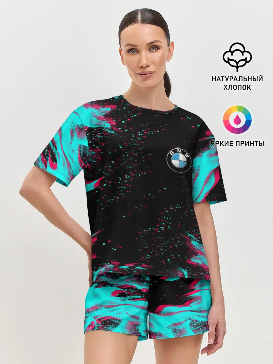 Женская пижама с шортами / BMW