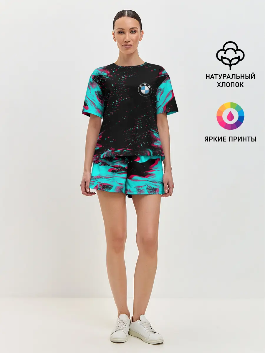 Женская пижама с шортами / BMW