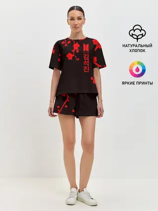 Женская пижама с шортами / BTS