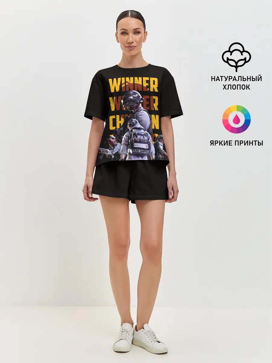 Женская пижама с шортами / PUBG | Winner Chicken