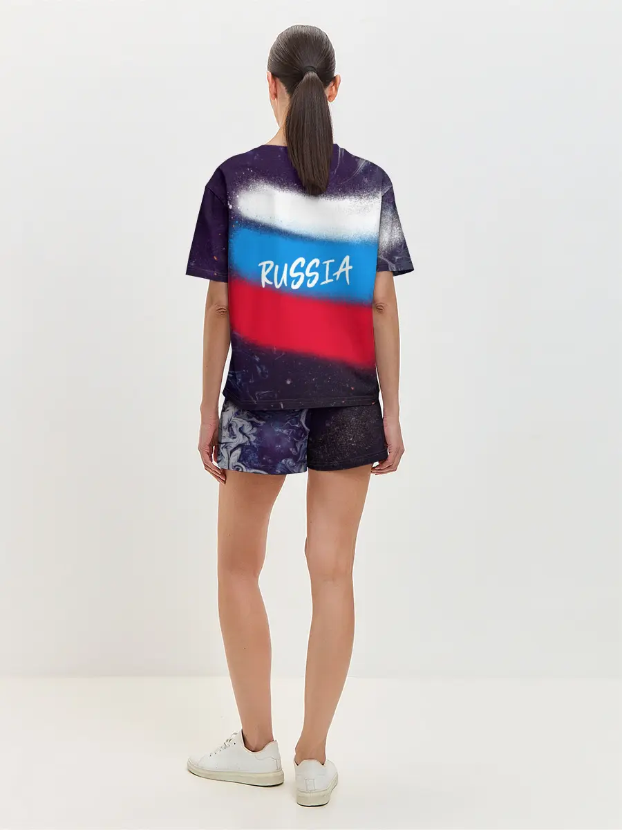 Женская пижама с шортами / Russia Bear