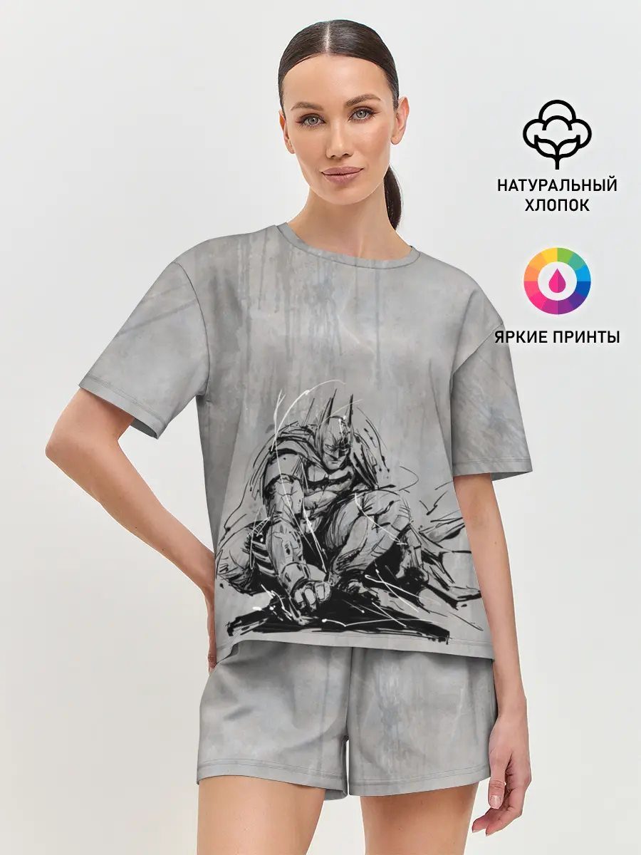 Женская пижама с шортами / Batman: Arkham Knight