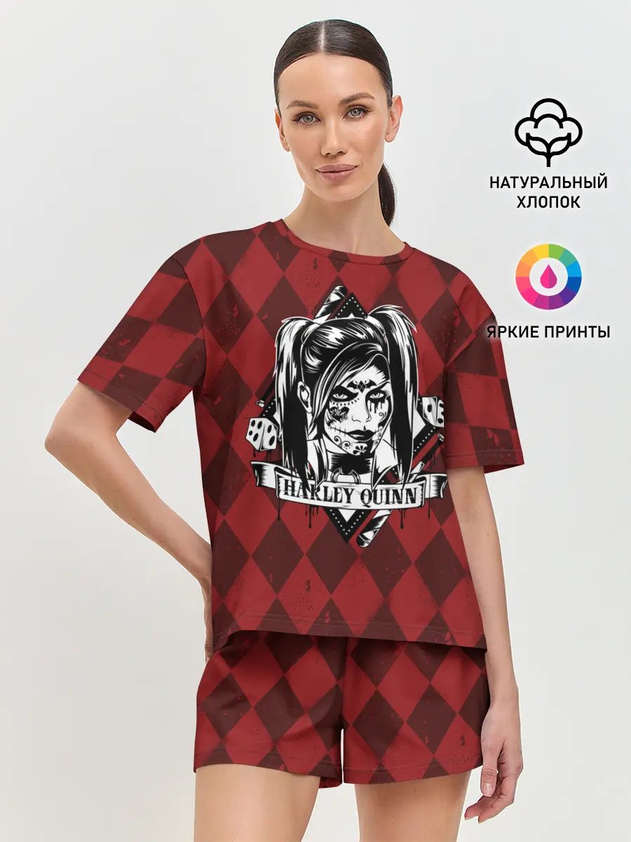 Женская пижама с шортами / Harley Quinn