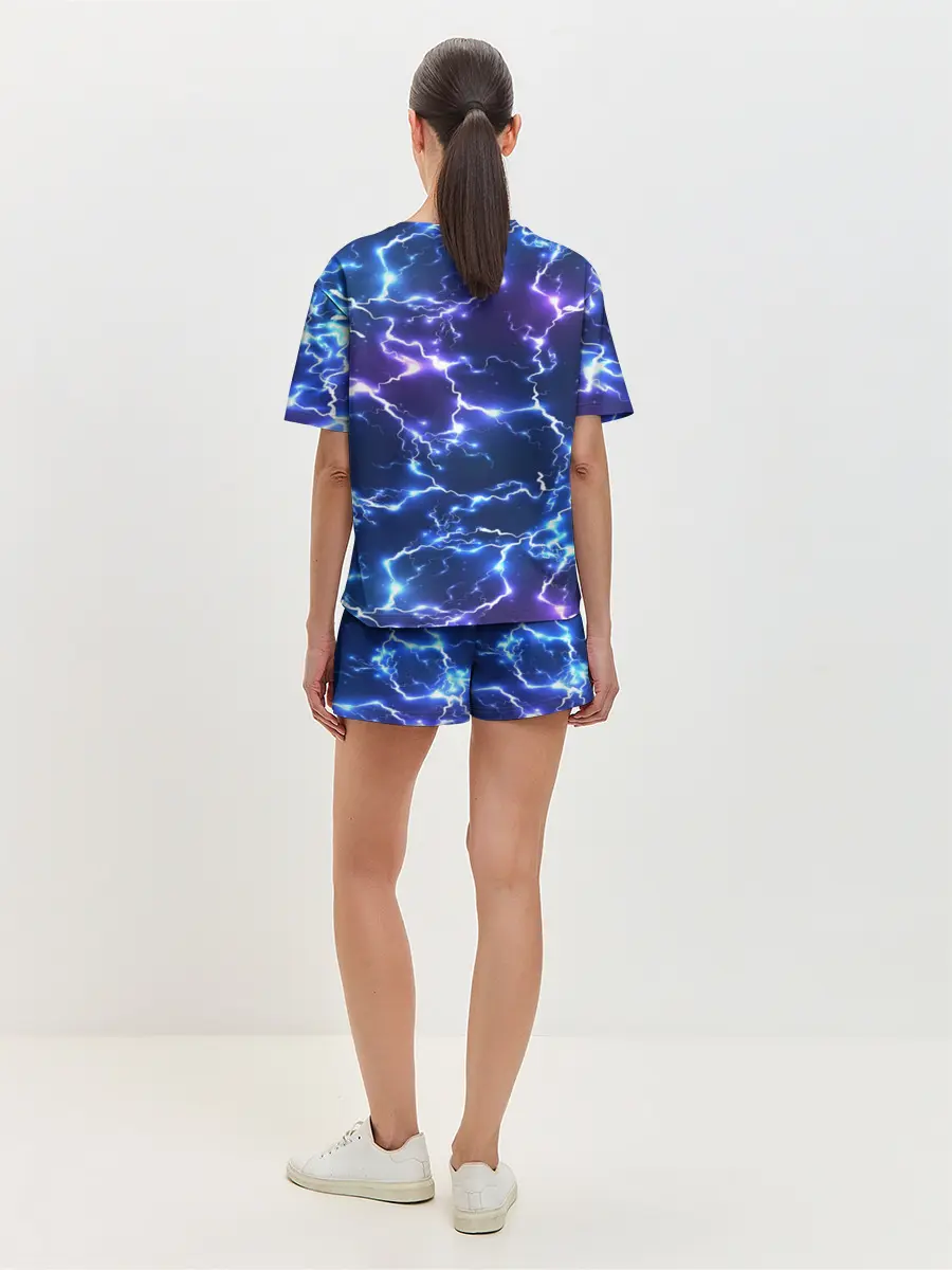 Женская пижама с шортами / Грозовой Котик