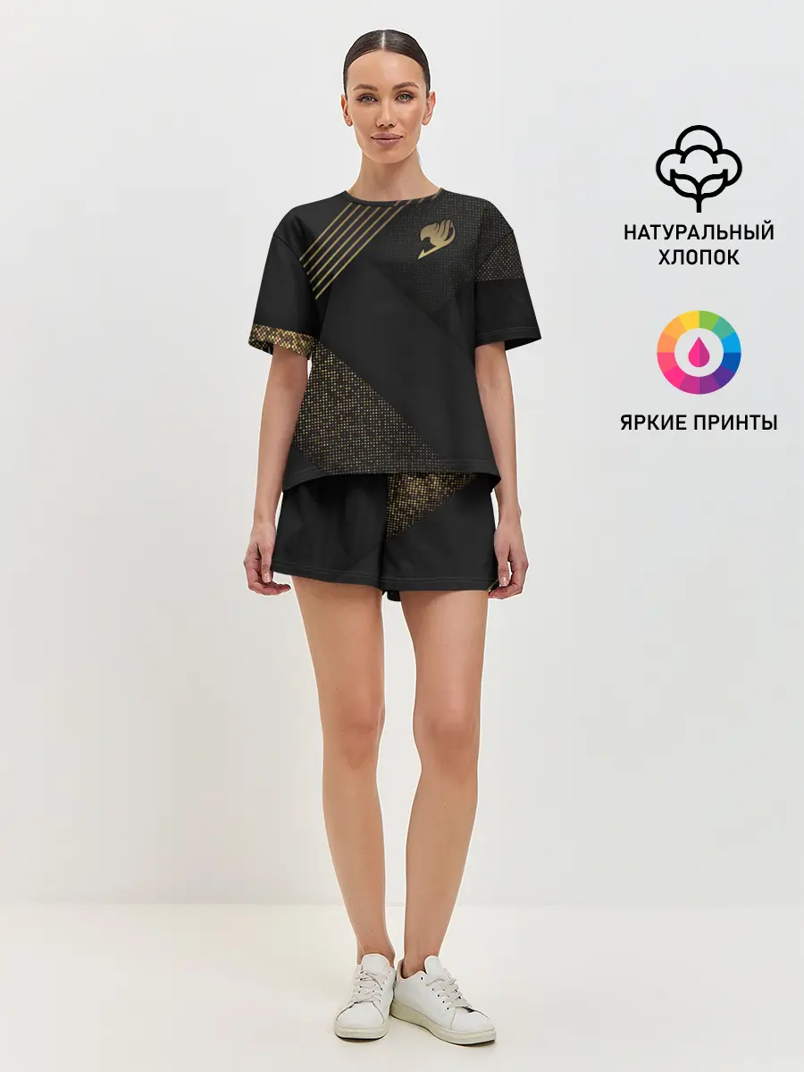 Женская пижама с шортами / Хвост Феи геометрия