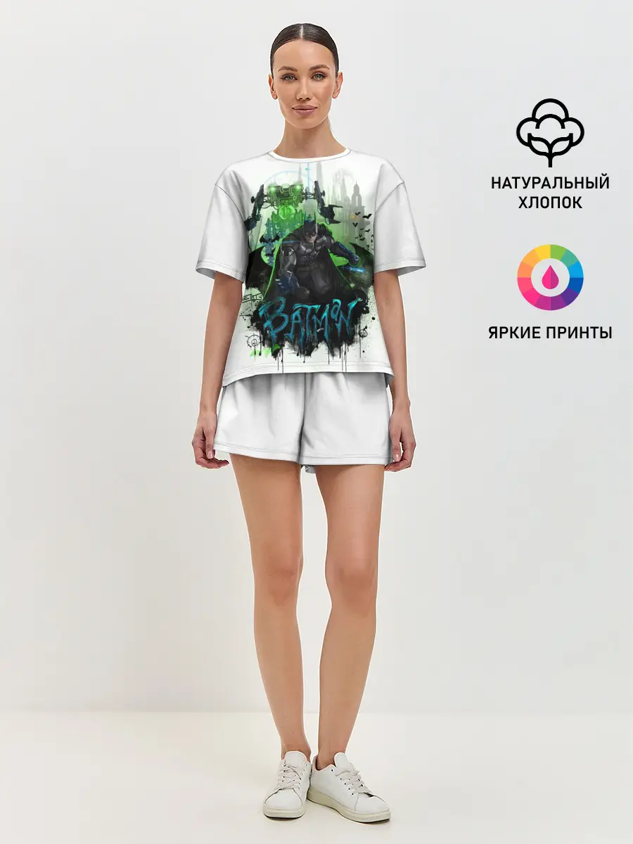 Женская пижама с шортами / Batman: Arkham Knight