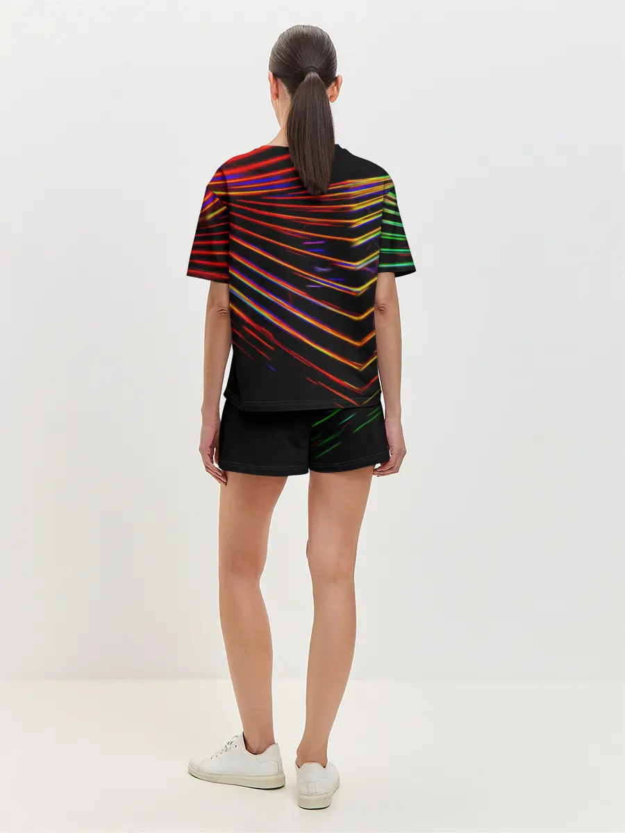 Женская пижама с шортами / STRIPES COLOR