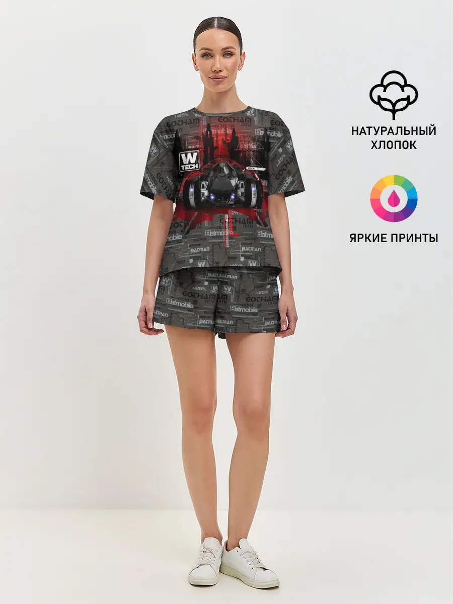 Женская пижама с шортами / Batmobile