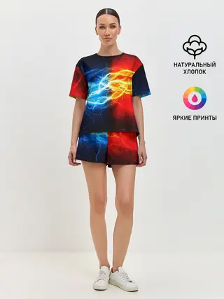 Женская пижама с шортами / БИТВА МОЛНИЙ