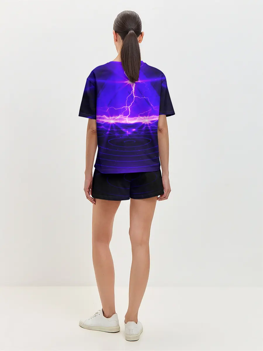 Женская пижама с шортами / НЕОНОВЫЕ МОЛНИИ