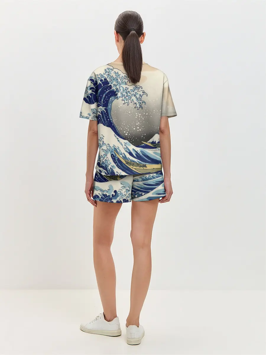 Женская пижама с шортами / ЯПОНСКАЯ КАРТИНА