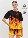 Женская пижама с шортами / ОГНЕННЫЙ