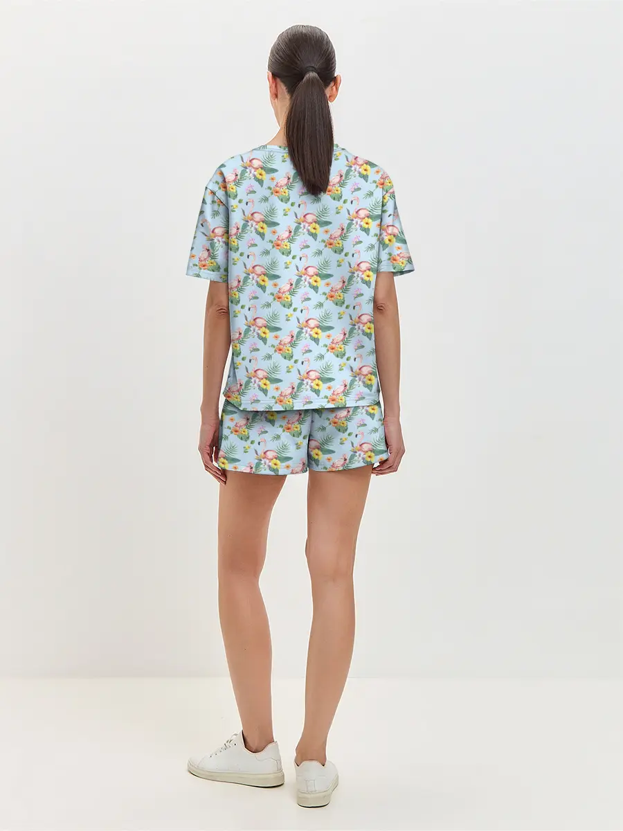 Женская пижама с шортами / ФЛАМИНГО