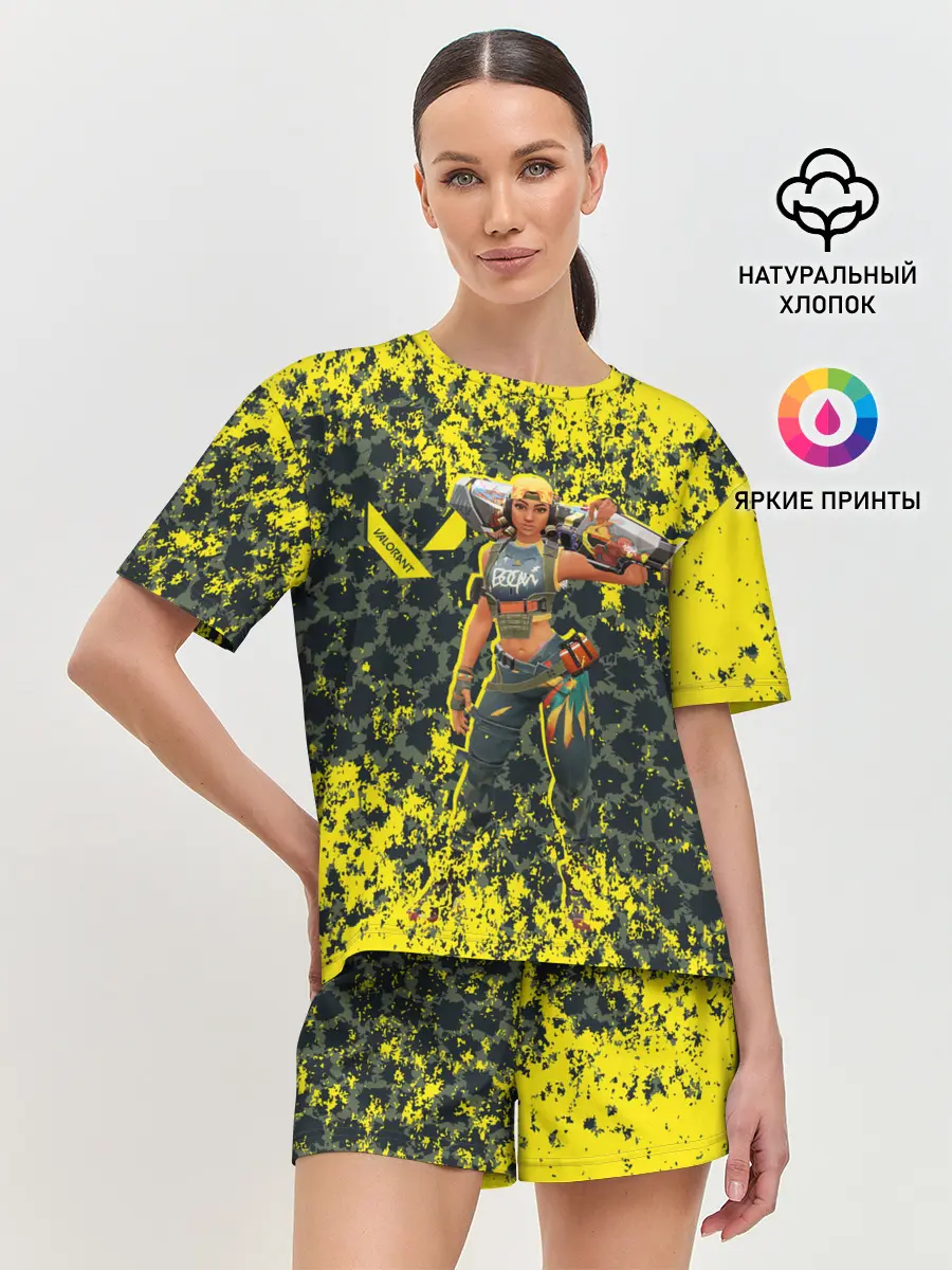 Женская пижама с шортами / Valorant: RAZE
