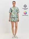 Женская пижама с шортами / Оранжевое лето