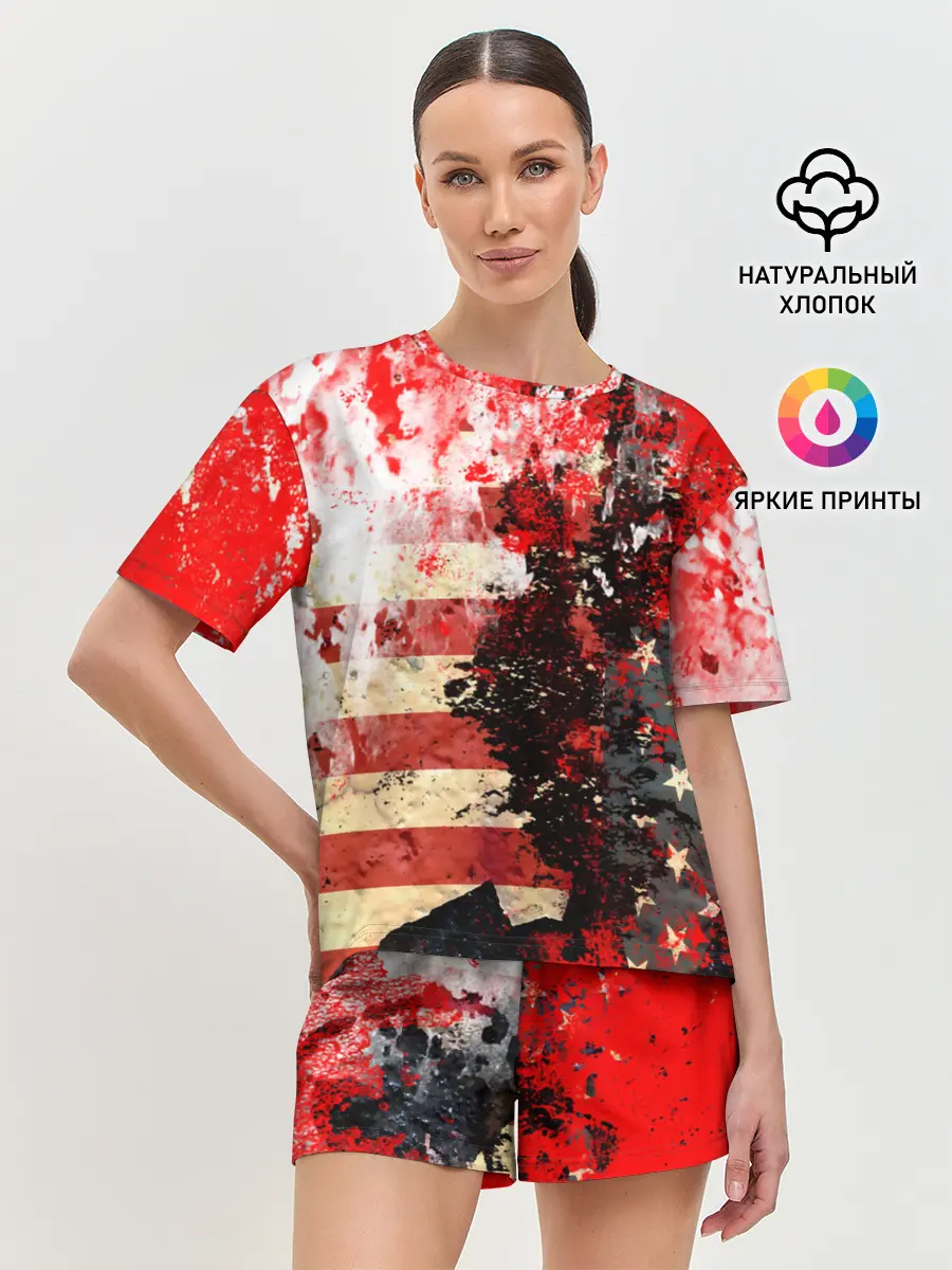 Женская пижама с шортами / США