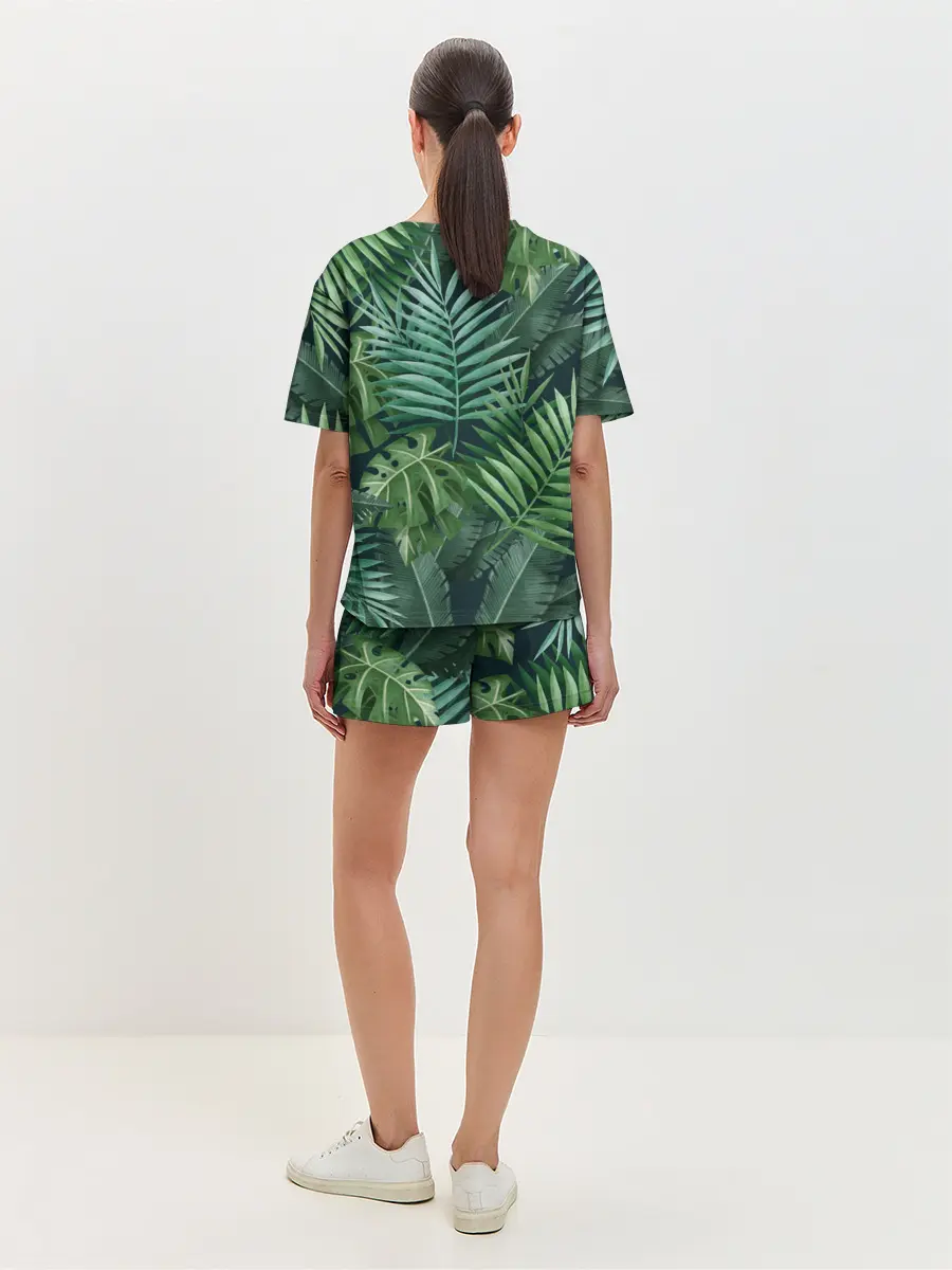 Женская пижама с шортами / Тропики