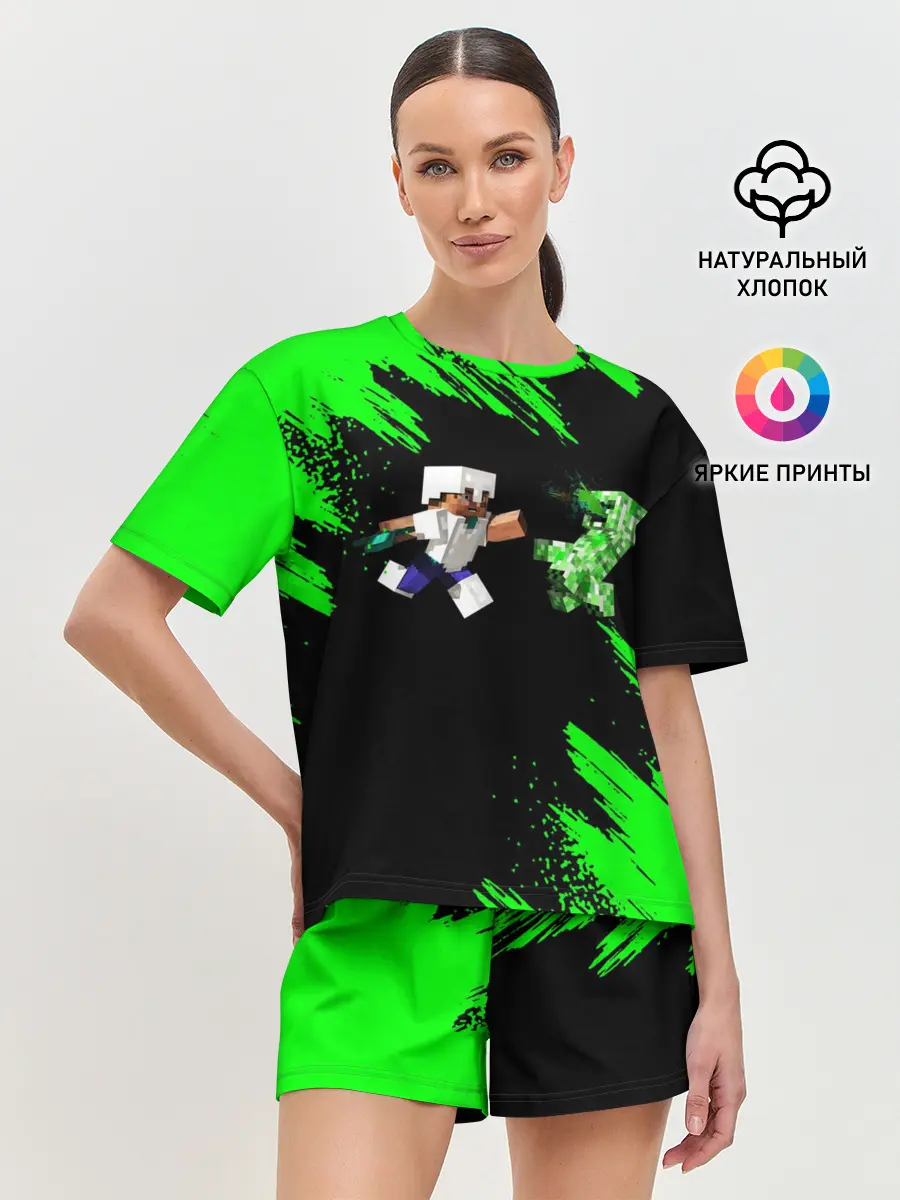 Женская пижама с шортами / MINECRAFT