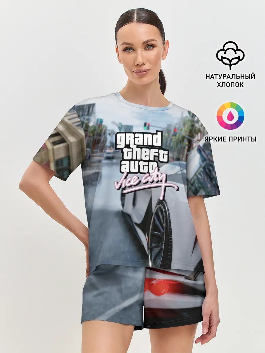 Женская пижама с шортами / Vice city