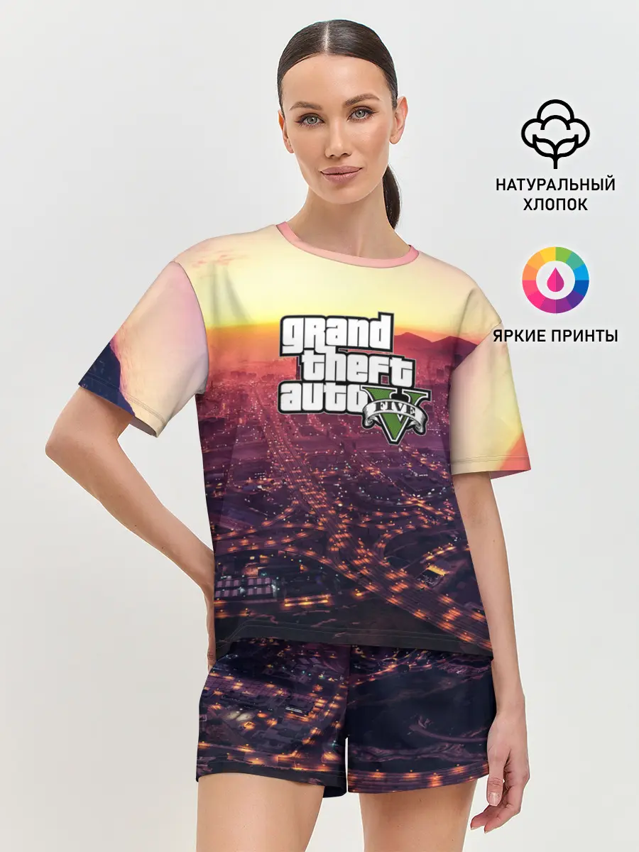 Женская пижама с шортами / Gta V Five