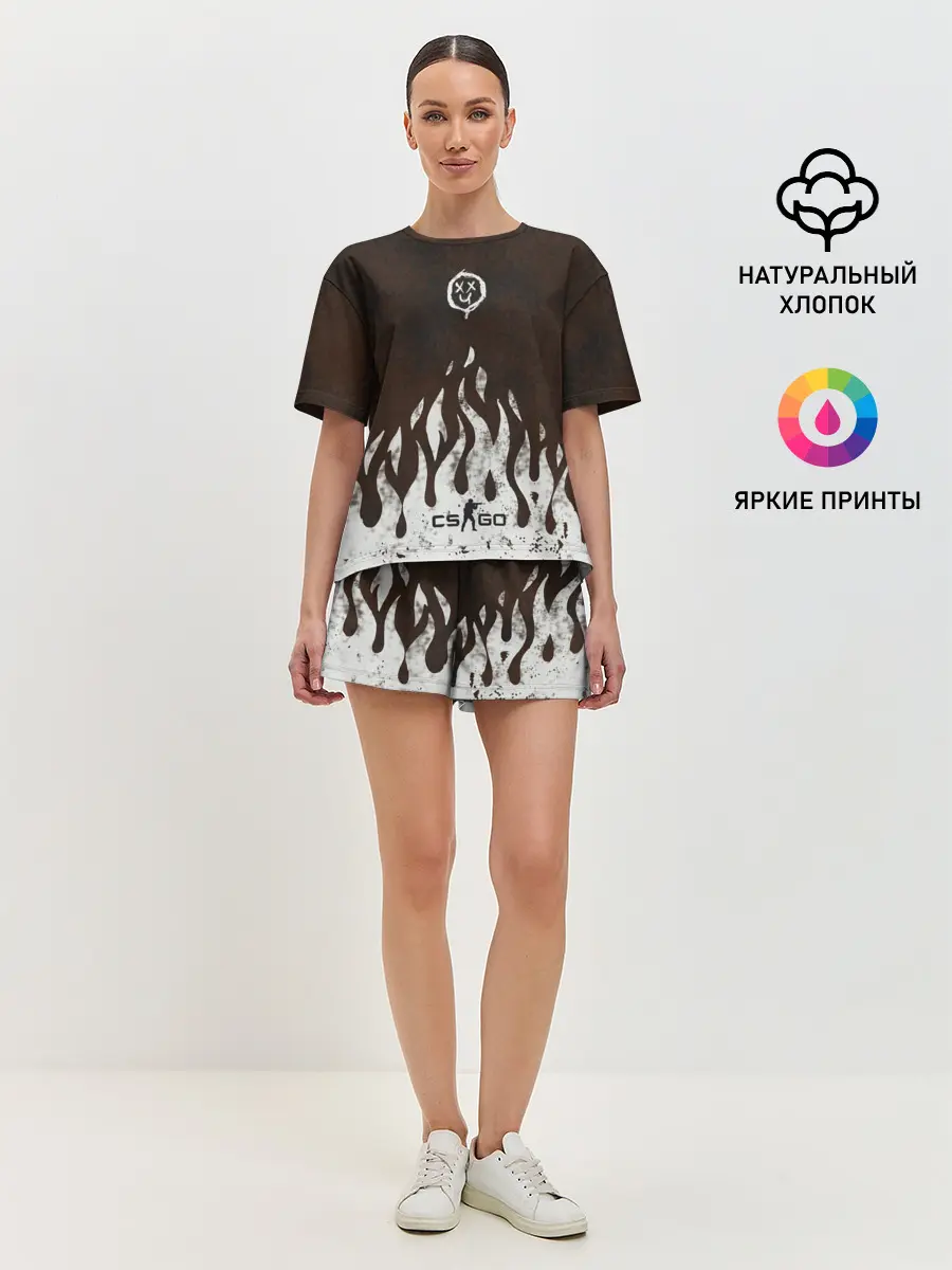 Женская пижама с шортами / cs:go - Оксидное пламя