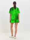 Женская пижама с шортами / GREEN