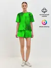 Женская пижама с шортами / GREEN