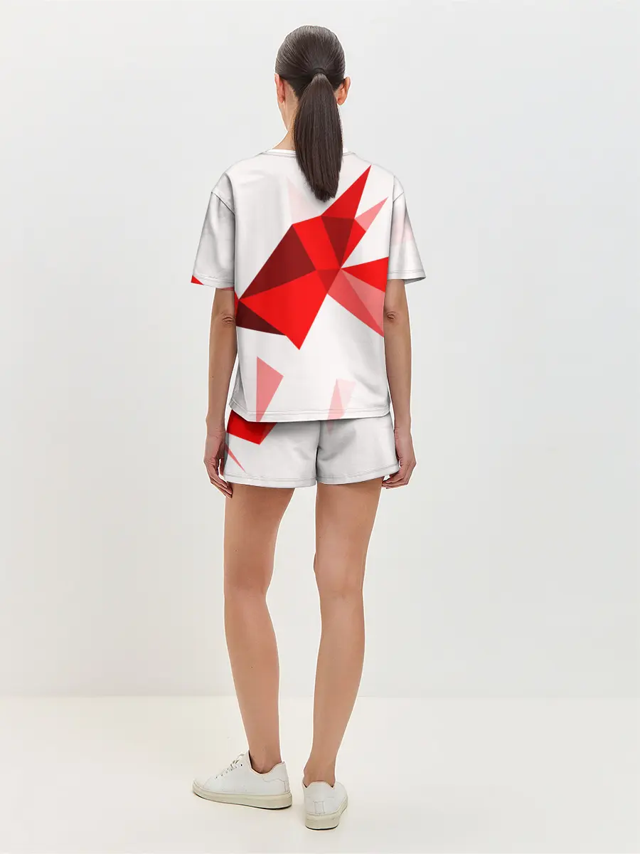 Женская пижама с шортами / GEOMETRY RED
